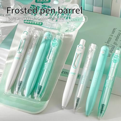Pack 4 bolígrafos retráctiles de tinta gel 0.5mm negro miniatura 4