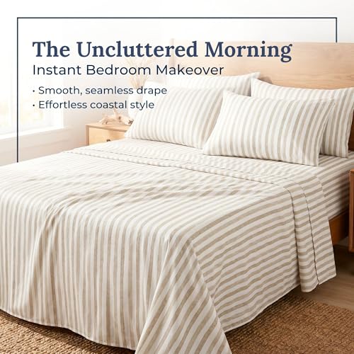 Image of Chaps Full Size Sheet & Pillowcase Sets- 6 Piece, Deep Pocket, Wrinkle Free