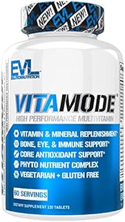 EVL Advanced Daily Multivitamin for Men - Men's Multivitamin with Essential Minerals Phytonutrient Complex and VitaMode Active Mens Vitamins for Energy with Lycopene for Muscle Bone and Immune Support