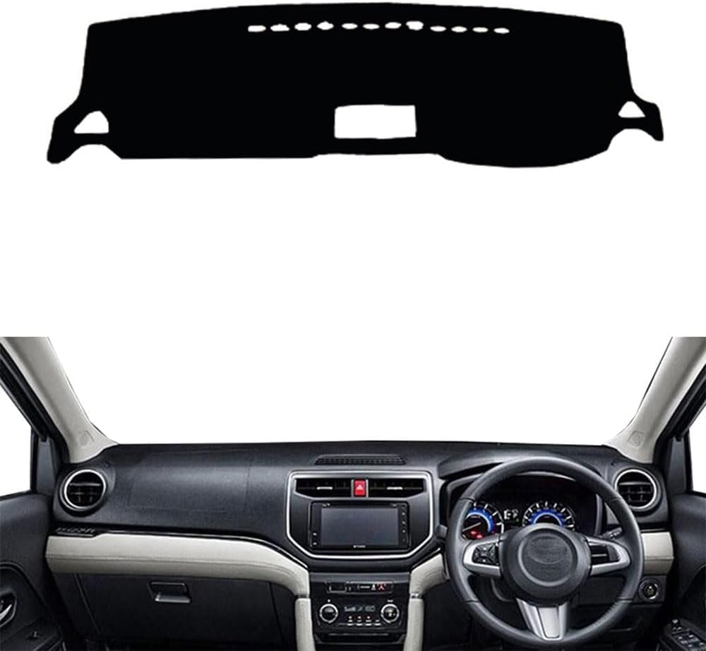 ZhangXD Car Dashboard Cover for Toyota Rush 2018-2020, Non-Slip Dash Board Sun Shield Protector Anti-Glare Anti Dust Interior Accessories