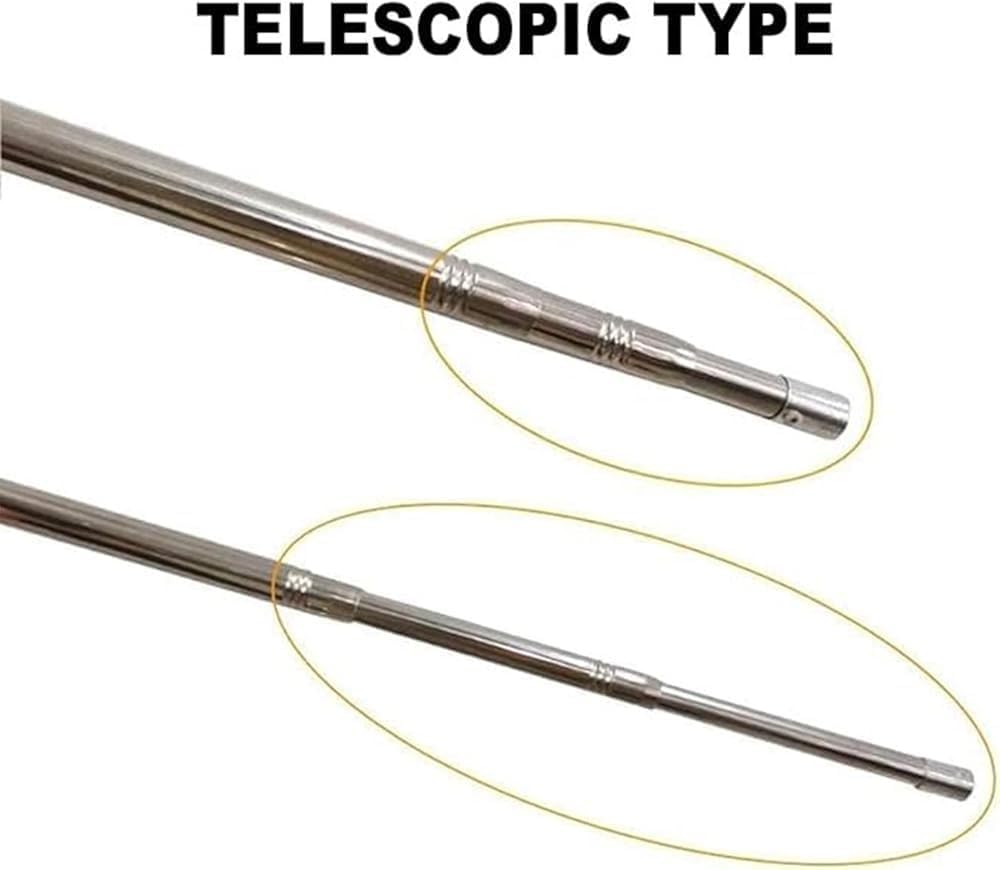 Campionatore telescopico per acqua, 1000 ml, in acciaio inox 304, regolabile da 0,6 a 7 m, per test su fiumi, laghi e acque reflue