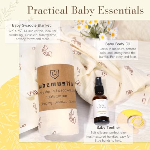 Image of New Mom Gifts for Women, 11 Luxury New Mom Care Package After Baby, Pregnancy Gifts for Expecting Mom to Be, Postpartum Gifts Basket with New Baby Essentials for Baby Shower, First Time Mommy
