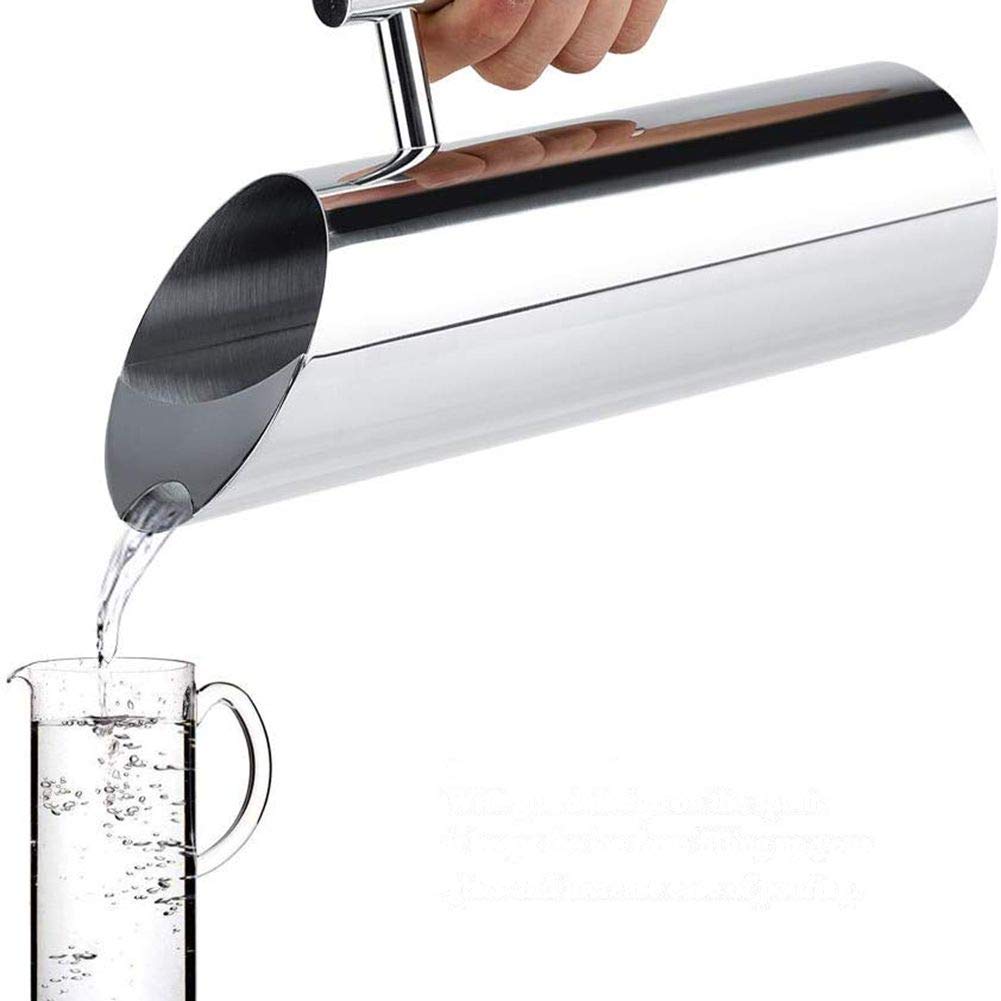 Brocca per Acqua in Acciaio Inossidabile, Caraffa per Acqua da 2 Litri Brocca per Acqua Pentola per Acqua Potabile Fredda con Manico Strumento per Servire Hotel in Casa per Tè Freddo Vino