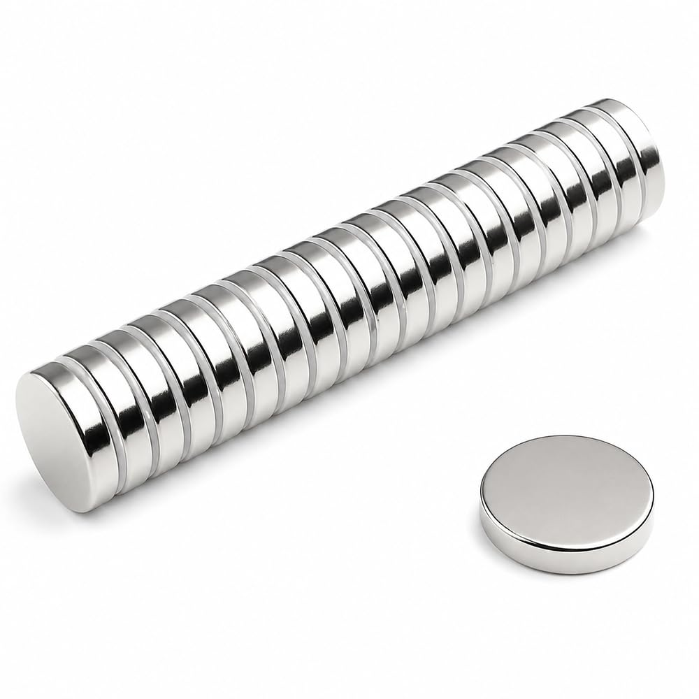 Magnesy neodymowe, 15x3 mm N38 100 sztuk, małe magnesy, mocne magnesy, do majsterkowania, do biura, na tablicę suchościeralną, do przypinania, tablic magnetycznych