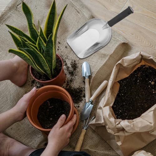 YARNOW pala de jardín doble para jardinería miniatura 7