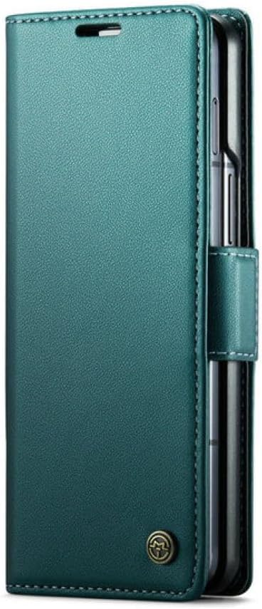 Blocking Wallet Leather Case for Samsung Galaxy ZFold 5 Flip Cover Slim Book Armor for Samsung Z Fold 5 Case Phone for Z Fold5 Capa,Green,for Z Fold5