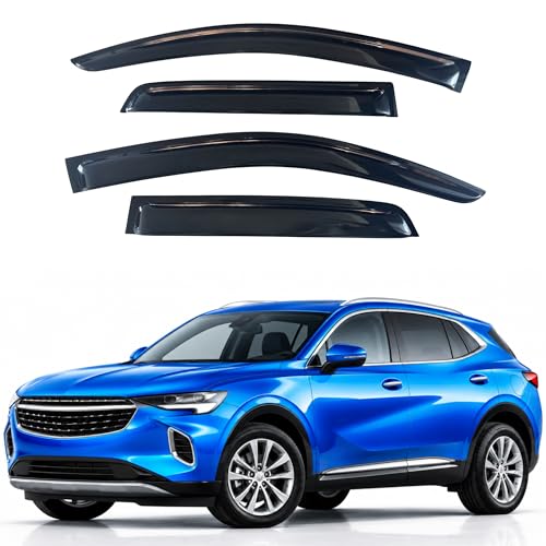 Image of IG Window Visors Fit for 2021-2023 Buick Envision, Out-Channel Rain Guards Vent Wind Deflectors 4PC, Car Accessories for 21-23 Envision