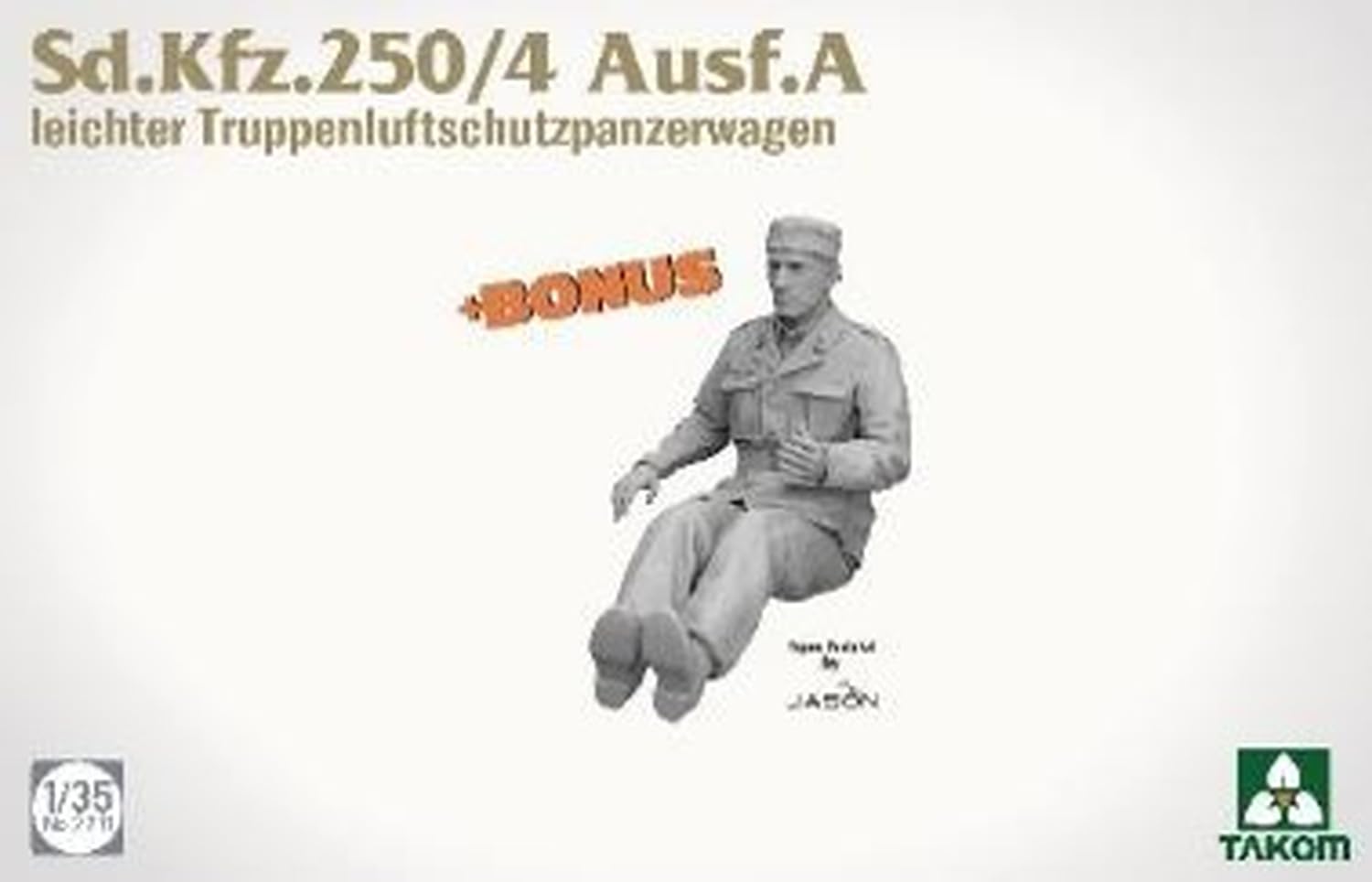 Tacom TKO2211 1/35 Sd.Kfz.250/4 typ A lekki do samolotu opancerzony pojazd transportowy model plastikowy