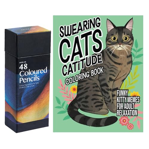 Livre de coloriage chats pour adultes et adolescents | 80 pages d'activités créatives