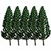 MANGOUSONG Miniature Trees,50Pcs Train Artificial Miniature Tree Plastic Model Scenery Railroad Decoration Building Landscape Micro Accessories