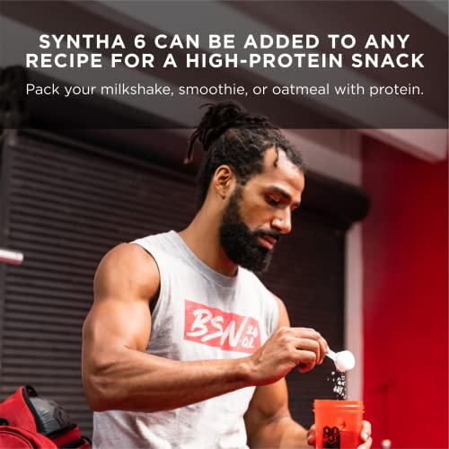 Image of BSN Syntha-6 Whey Protein Powder, Cold Stone Creamery- Mint Mint Chocolate Chocolate Chip Flavor, Micellar Casein, Milk Protein Isolate Powder, 25 Servings