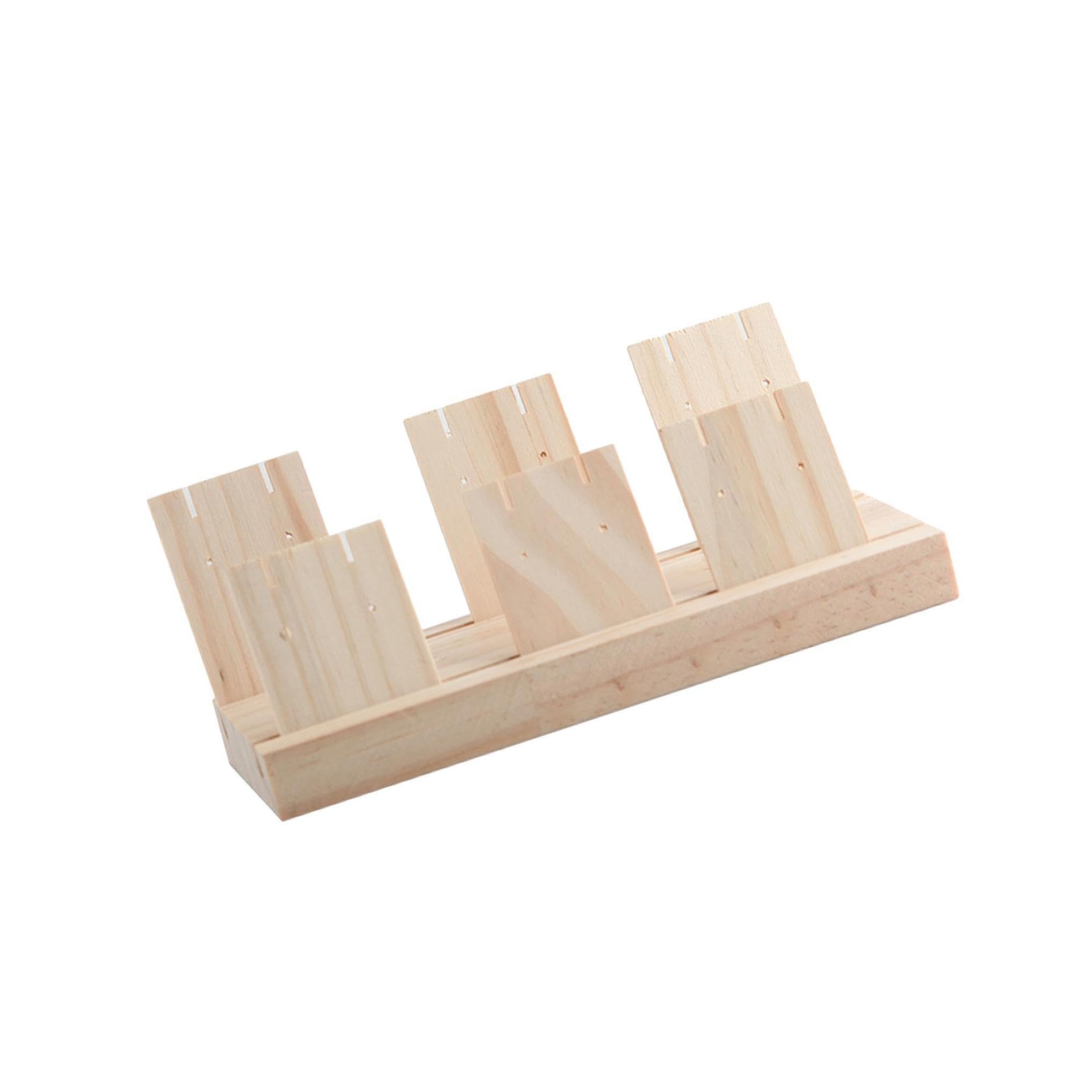 QUXVUIS Modern Earring Display Stand with Large Capacity for Retail Display Shows Countertop Showcase Holder Shop, Small 2 slot, 22cm
