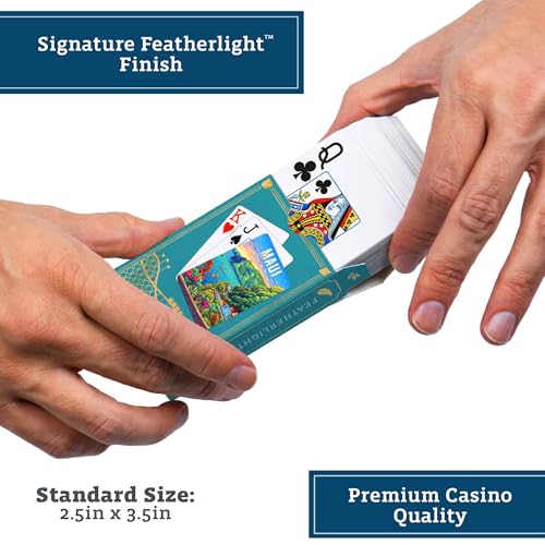 Baraja de Cartas Póker Featherlight Premium Maui miniatura 3