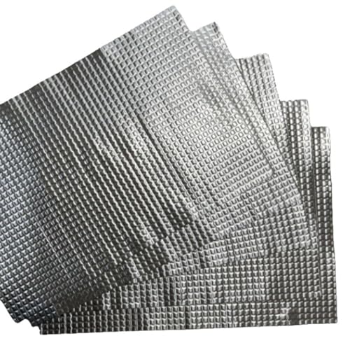 Gohytal Alubutyl Dämmmatte 2mm, 6 Stück Selbstklebende Anti-Dröhn Matten für Auto & Fahrzeugdämmungâ€¦ – Miniatur