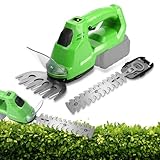 2-IN-1 Grasschere und Heckenschere Kompatibel mit Makita 18V Akkus, 34 cm Schnittlänge, 10 mm Zahnabstand, Akku-Heckenschere, Kabellose Hand-Strauchschere für Hecken und Rasen (ohne Akku)