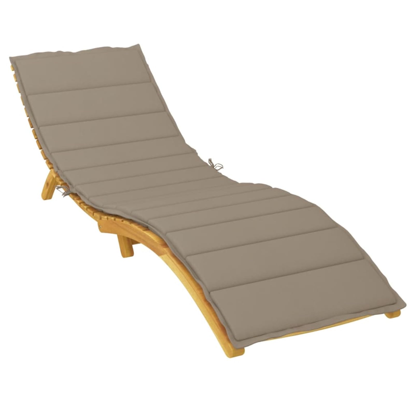 LAPOOH Oxford szara taupe tkanina poduszka do leżenia 200x50x3 cm, poduszka na leżak zewnętrzny, maty do leżaków, mata hamakowa, poduszka na krzesło hamakowe, materac do leżenia