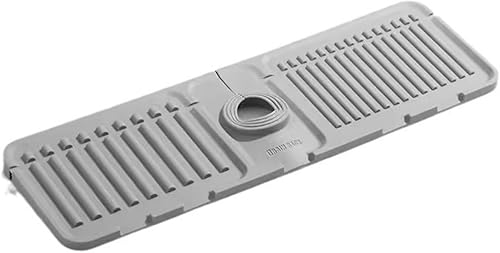 Tapete absorbente para grifo del fregadero, protector contra salpicaduras de silicona más largo, alfombrilla de silicona para grifo de fregadero de Tapete absorbente para grifo del fregadero, protector contra salpicaduras de silicona más largo, alfombrilla de silicona para grifo de fregadero de