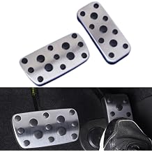 Stainless Steel at Gas Brake Pedal Cover Set  - Compatible with Subaru 2003 2004 2005 Forester, 2004 2005 2006 Outback,and 2004 2005 Legacy at 2pcs