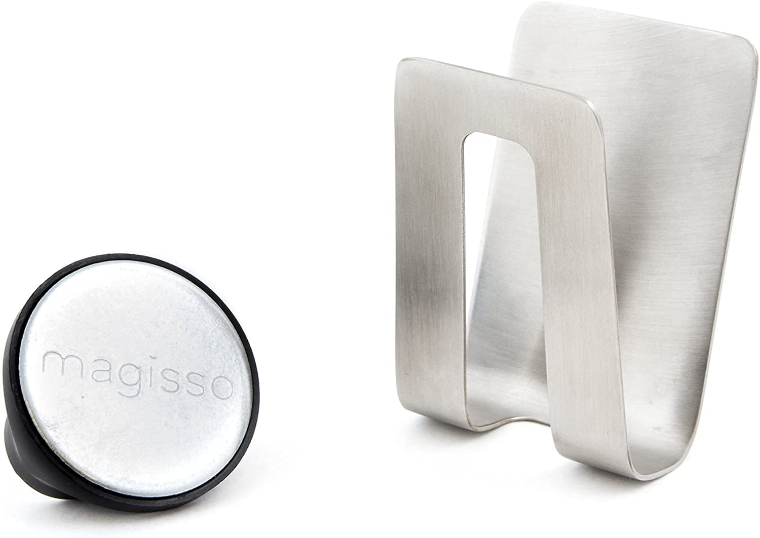 Magisso Metallic Silver Sink Sponge Holder