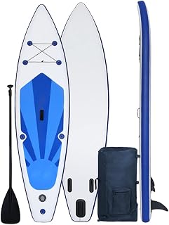 zxz Inflatable Stand Up Paddle Board, 10.5ft SUP, Adult Premium Blow up Boards Boat, with ISUP Accessories, Coiled Leash, Pump, Adjustable Paddles, Fin Backpack Travel Bag