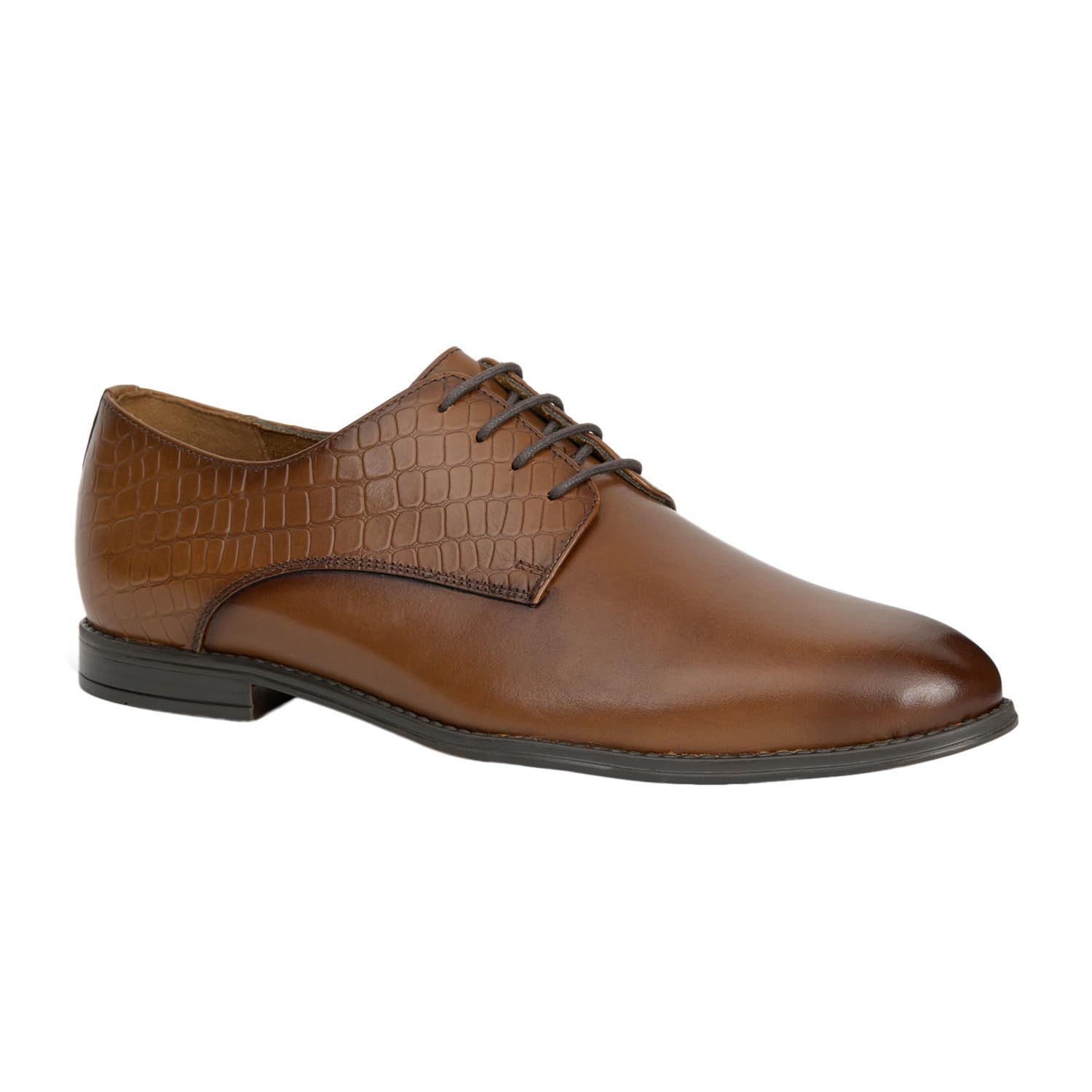 HYLI Genuine Leather Tan Formal Lace up Shoes for Men - Durable | Comfortable | Breathable | Odor Resistance | Flexible | Tan | 7 UK (B0D4R3LXW6) Amazon Price History, Amazon Price Tracker
