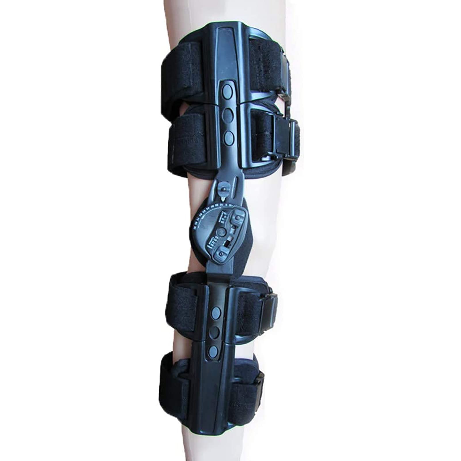 Verstellbare Knieorthese mit Scharnier, Kniebandage zur Unterstützung von Knien, Kniebandage für Männer und Frauen bei Arthritis, Kreuzbandriss, Innenbandriss, Gelenkschmerzen, verstellbar