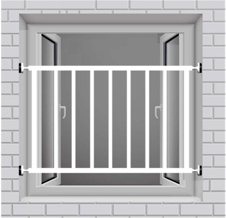 Inferriate Per Finestre Ringhiera Parapetto Finestra Inferriate Fai Da Te Inferiata Per Finestra Grata Sicurezza Finestre Bambini Grate Per Finestre Protezione Inferiate Antifurto Ladri/White H40cm/L