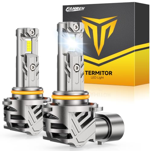 2026 Upgraded 9012/HIR2 Headlight Bulb Retainers 𝟏𝟎,𝟎𝟎𝟎𝟎𝐋𝐌 𝟏𝟓𝐗 Ultra-Bright 6500K 1:1 Mini Size with Cooling Fan, 80K+ HoursLifespan, Quick Install No Adapter Needed, Pack of 2