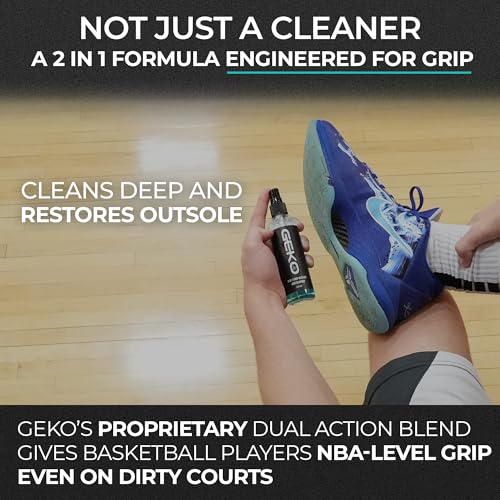 Geko 2-in-1 Grip Restore & Cleaner – #1 Golf, Basketball, Football, Volleyball, and Baseball Grip Spray – Restores Grip, Shoe & Glove Traction, Removes Dirt & Oil, Restores Control & Consistency - Image 4