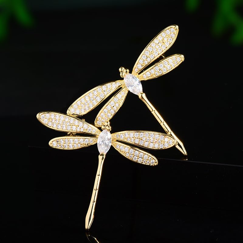 Image of Fashion Dragonfly Booch Pin Jewelry Gift for Women