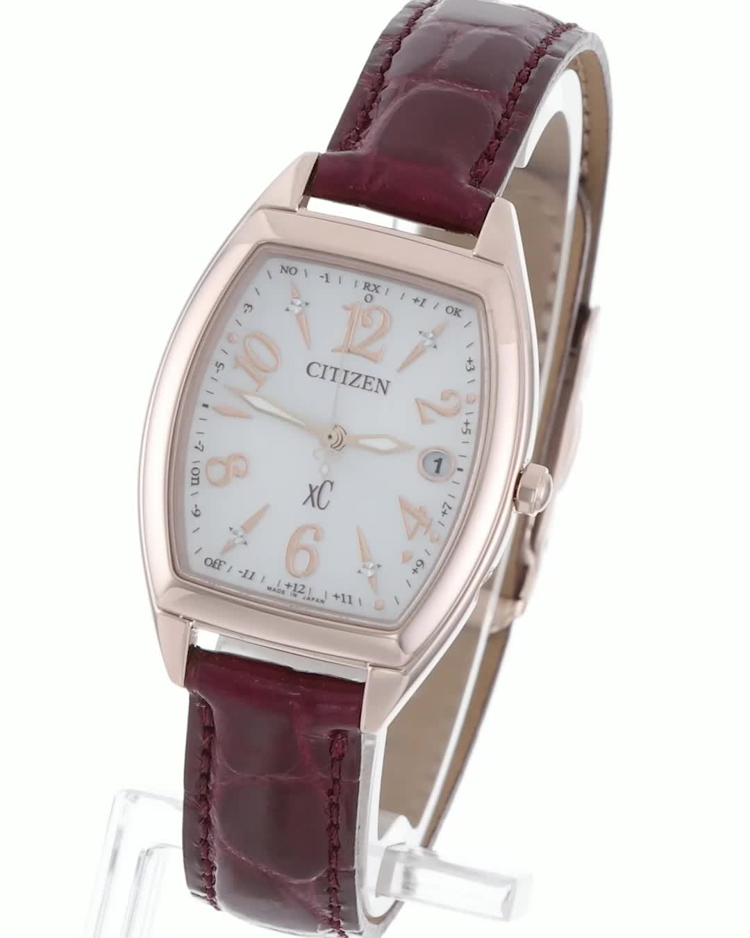 Amazon.co.jp: [CITIZEN] 腕時計 xC ES9394-56A 電波時計 防水 トノー