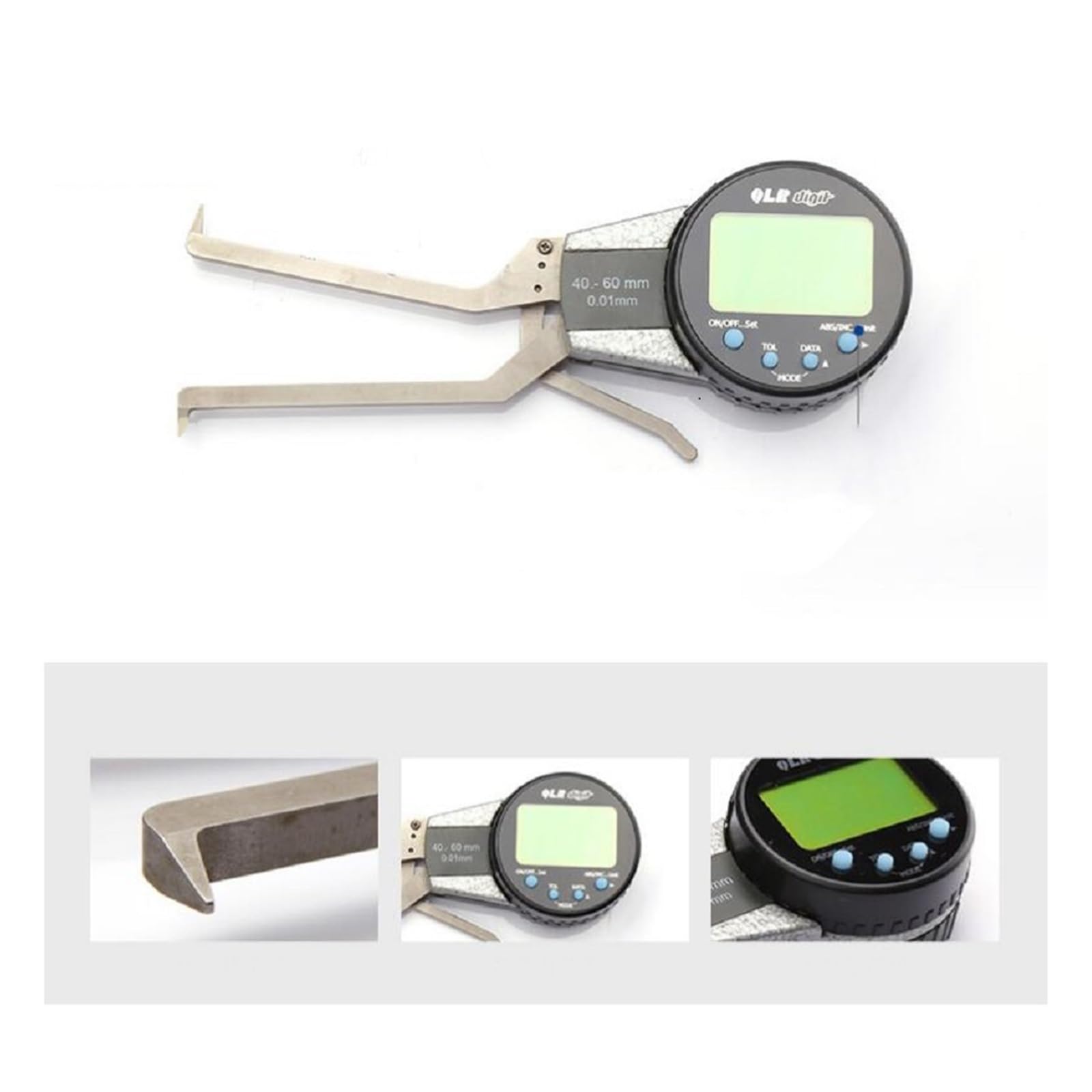 Mikrometr, 5-15/10-20/5-25/40-60mm 0.005mm cyfrowy suwmiarka wewnętrzna elektroniczny miernik z obrotową tarczą pomiarową otwór rowek Abs mikrometr(20-30mm)