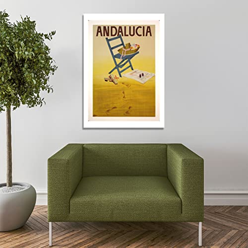Affiche encadrée d'Andalucia en papier d'archivage mat pour salon chic - 7