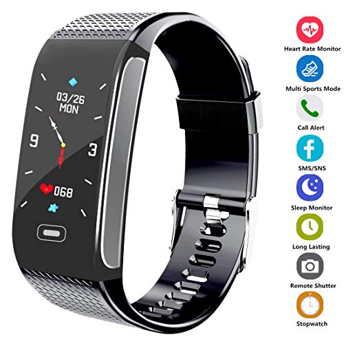 Hocent Fitness Tracker Activity Smart Watch with Pedometer Heart Rate Monitor Step Calorie