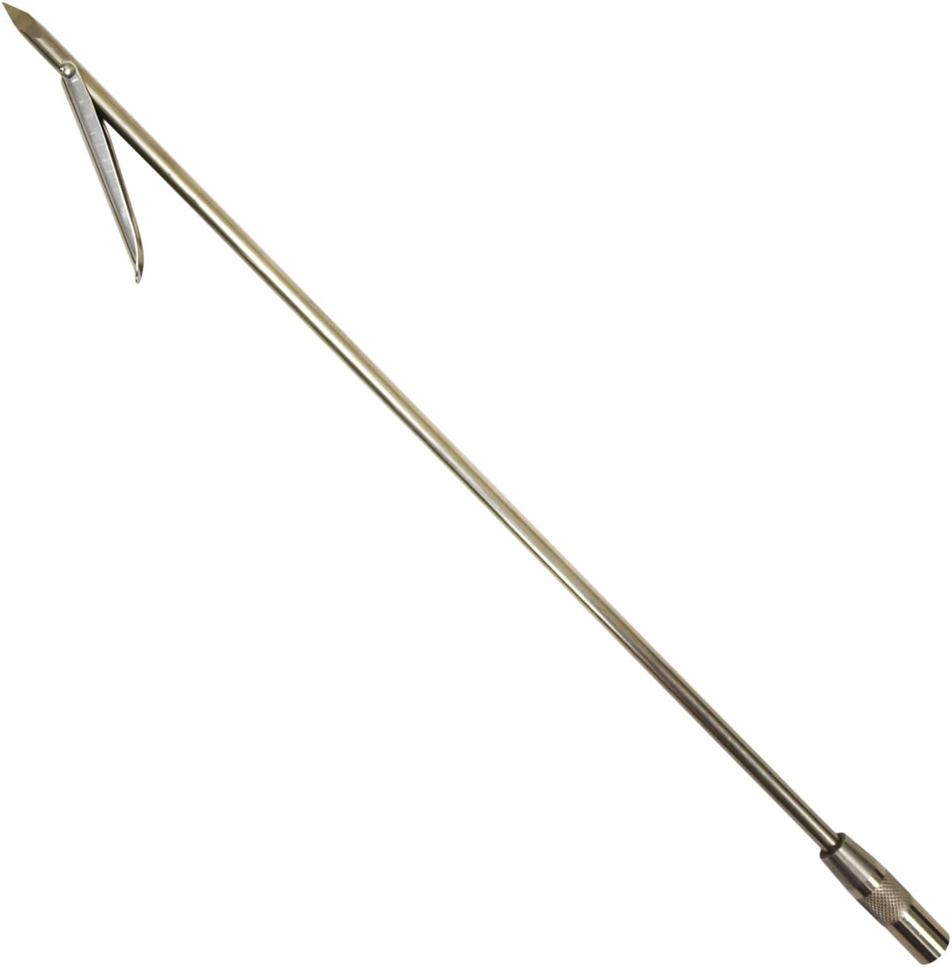 Palantic 18" Stainless Steel Spear Shaft with Tri-Cut Tip & Single Barb – Heavy-Duty Precision Pole for Ice Fishing, Cold-Water Spearfishing, and Underwater Hunting Accuracy