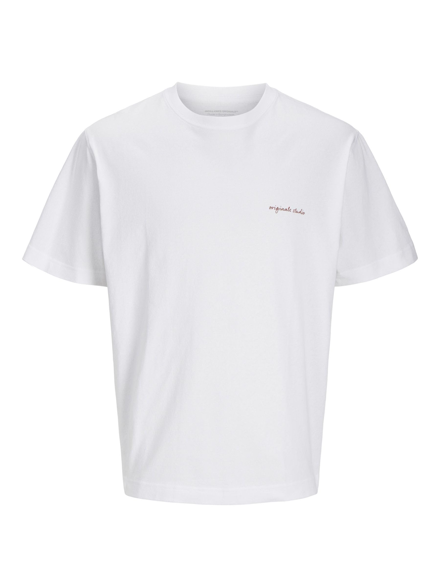 JACK & JONES Jormarrakesh Sketch Tee SS Crew Neck, Bright White, L