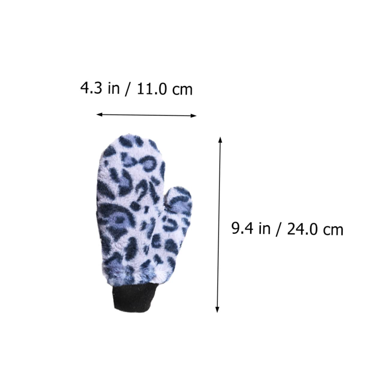 SHERCHPRY 3 Pares De Guantes De Invierno con Estampado De Leopardo Guantes De Bicicleta para Niños Guantes De Equitación Correa Guantes Cálidos Guantes para Niños Guantes Fríos para Mujer