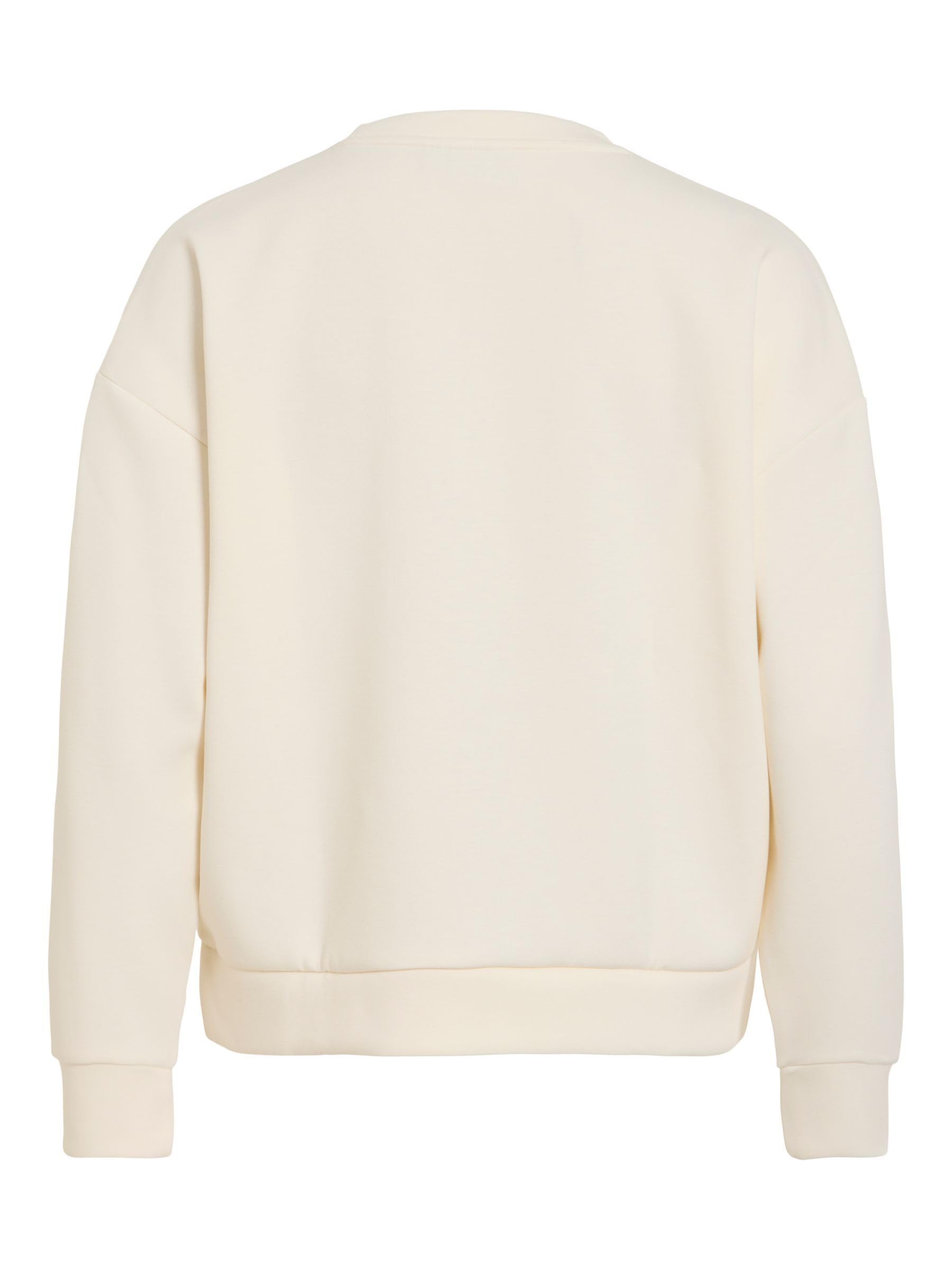 Vila Vireflect O-Neck L/S Frotte Sweat Top Vireflect - Sudadera con Cuello Redondo L/S Mujer (Pack de 1)
