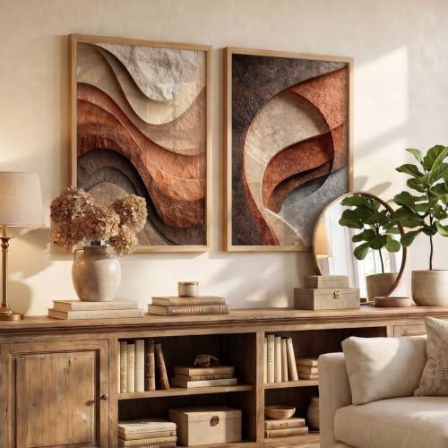 Image of kotart Painting Modern Wall Art Paintings With Frame Home Decoration For Living Room Bed Room Hotel Wall Decor Digital Reprint Set of 2 | Design 935 (20x30 Inch)