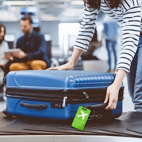 Image of Custom Luggage Tag Personalized Engraved Acrylic Tags for Luggage Bags Backpacks Travel Accessories-2 inchx3.5 inch-10 PCS