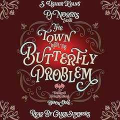 PJ Norris and the Town with the Butterfly Problem Audiolibro Por S. Usher Evans arte de portada