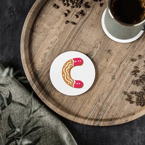 Sous verre ronds céramique pour éviter rayures table repas enfant C