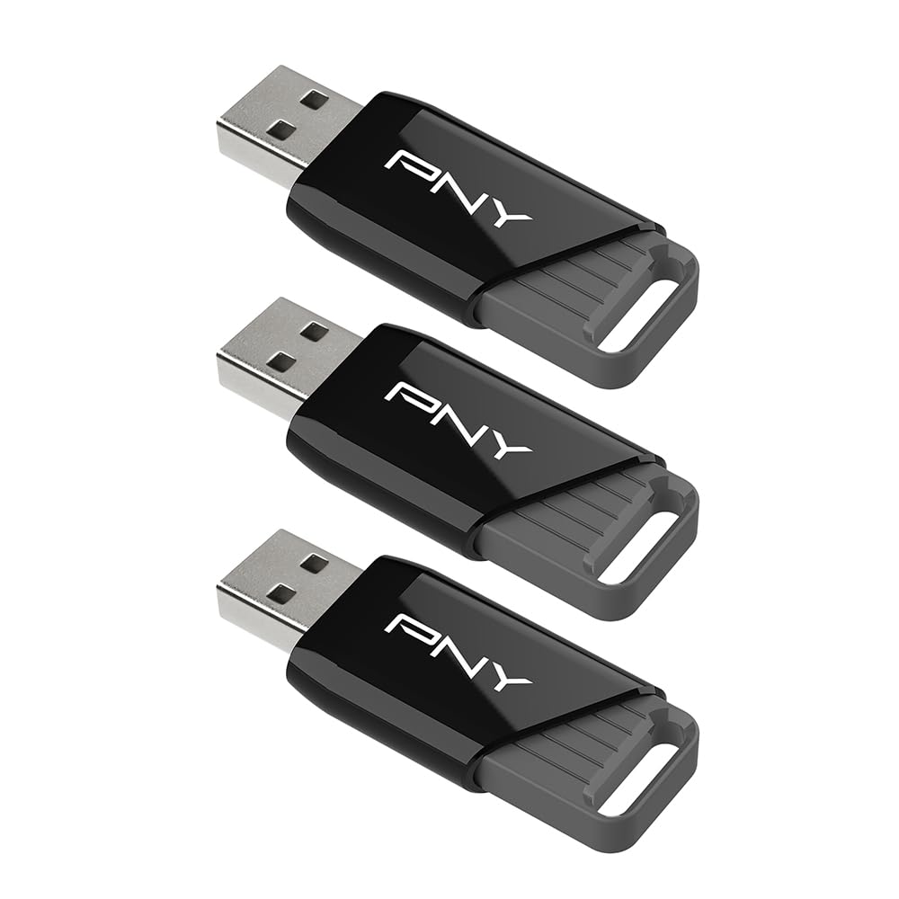 Clé USB 3.2 PNY Attaché X 128 Go - Vitesse Lecture Jusqu'à 130 Mo/s - Capuchon Coulissant - Compatible USB 3.0/2.0 - Pour PC Et Mac