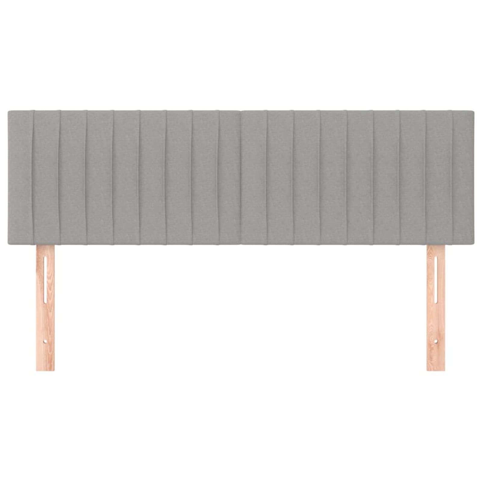 Cabeceros 2 Unidades, Cabezal De Cama, Cabecera para Cama, Cabezales Dormitorios Modernos, Tela Gris Claro 72x5x78/88 cm