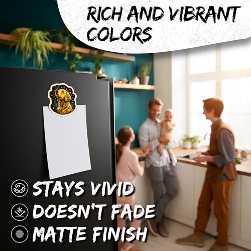 Imán Decorativo Golden Retriever Pack de 2 miniatura 4
