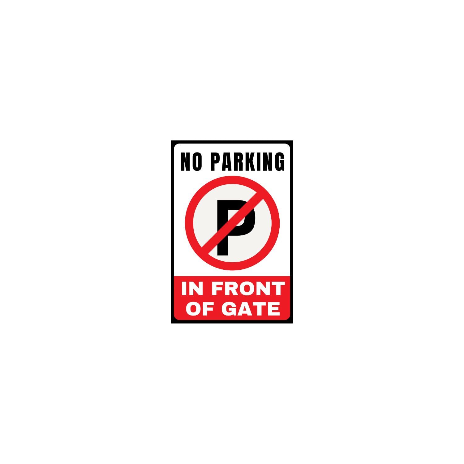 Durable 4mm Sunboard No Parking in Front of Gate Sign | Weatherproof, Easy-to-Mount, High-Visibility Warning Sign | Size: 20X30 cms (5) (B0D7THVMJ8) Amazon Price History, Amazon Price Tracker