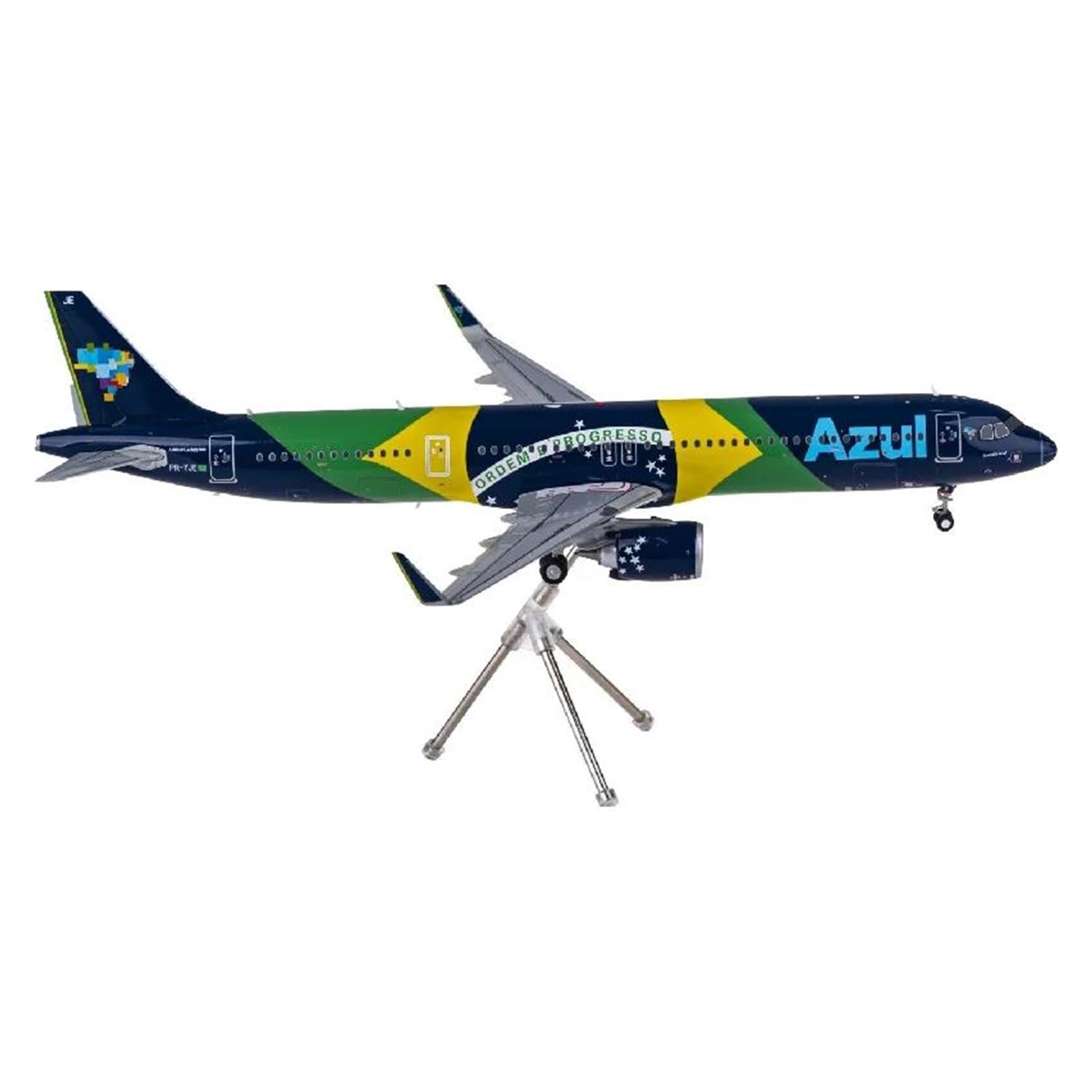 Modello in Piccola Scala Aerei 1:200 per G2AZU1085 A321neo PR-YJE Fonde sotto Pressione in Metallo Bilancia Aerei Souvenir Modello di Aviazione Kit di Costruzione di Modello