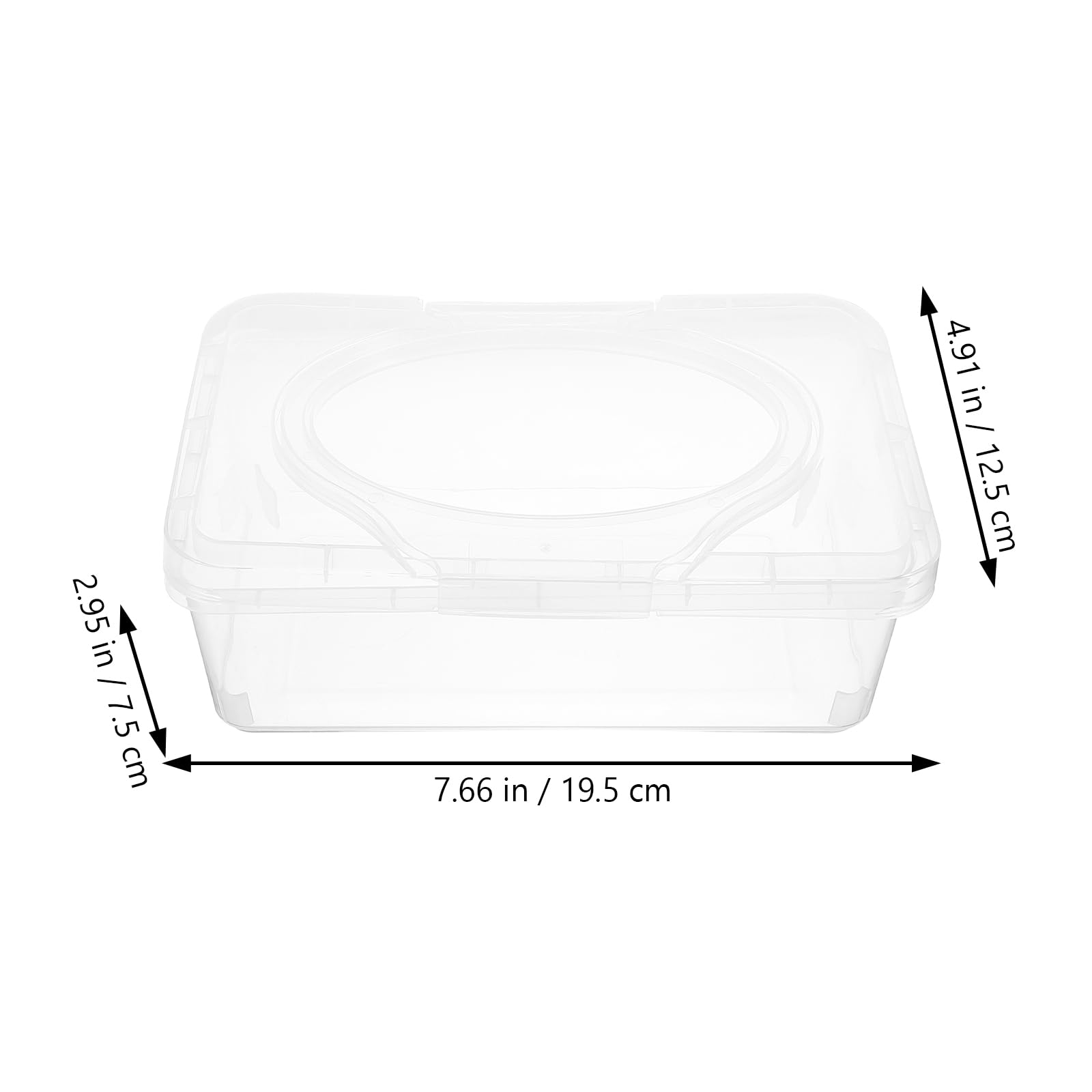 2pcs Baby Wipes Box Dispenser Wipes Container Refillable Wet Tissue Holder Reusable Wipes Case Travel Flushable Wipe Holder Keeps Wet Tissue Fresh