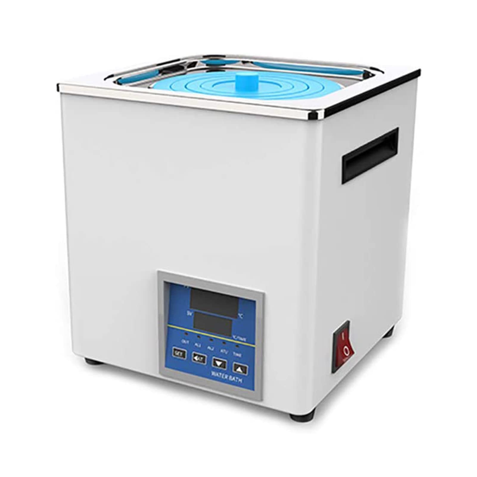 BañO MaríA TermostáTico Digital, Equipo De Laboratorio De Baño De Agua con Pantalla Digital Interna De Acero Inoxidable, Rango De Temperatura: + 10-100 ℃, Tapa Protectora Ajustable