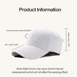 Rakiuty Women Men Baseball Cap Baseball Cap Adjustable Breathable Baseball Cap Sports Hat